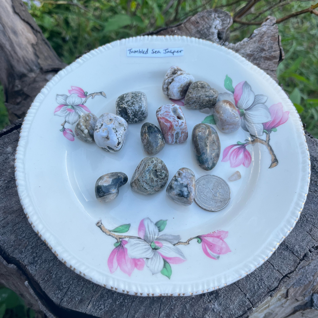 Tumbled Sea Jasper