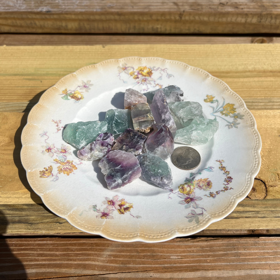 Rainbow Fluorite Rough Form