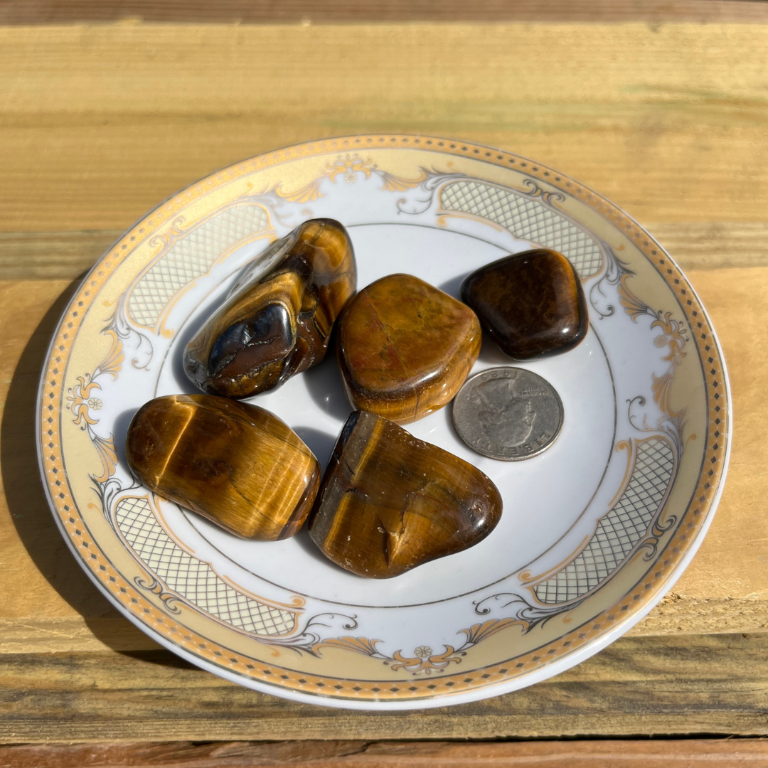 Tigers Eye Tumbled